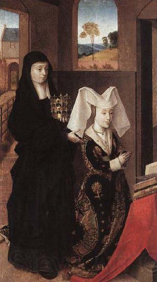 Petrus Christus Isabel of Portugal with St Elizabeth Spain oil painting art